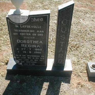 CUSTARD Dorothea Regina 1950-1986