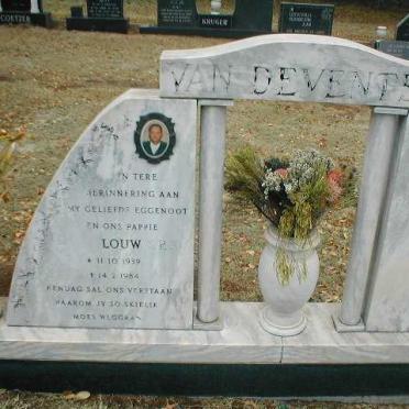 DEVENTER Louw P., van 1939-1984