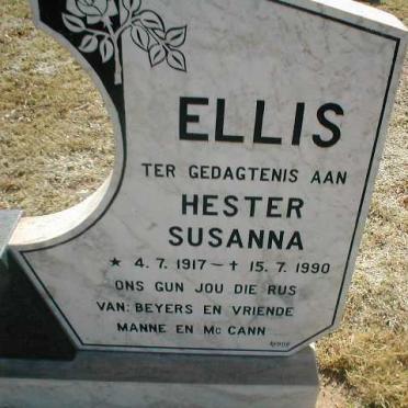 ELLIS Hester Susanna 1917-1990