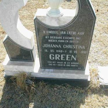 GREEN Johanna Christina 1940 - 1990