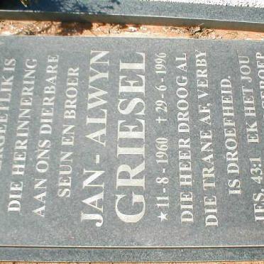 GRIESEL Jan-Alwyn 1960-1996