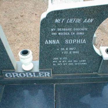 GROBLER Anna Sophia 1927-1990