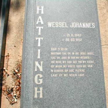 HATTINGH Wessel Johannes 1947-1992