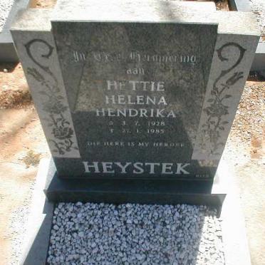 HEYSTEK Hettie Helena Hendrika 1928-1985