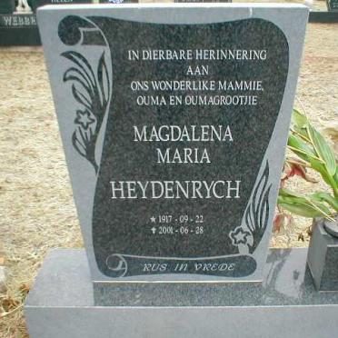 HEYDENRYCH Magdalena Maria 1917-2001