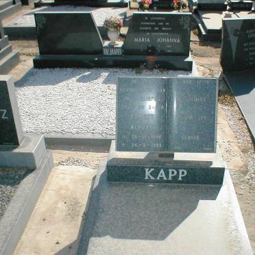 KAPP Ernest Alfred 1958-1983