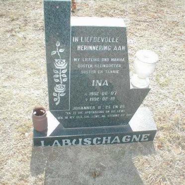 LABUSCHAGNE Ina  1952-1992