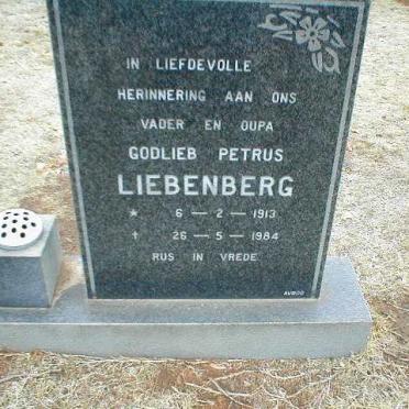 LIEBENBERG Godlieb Petrus 1913-1984