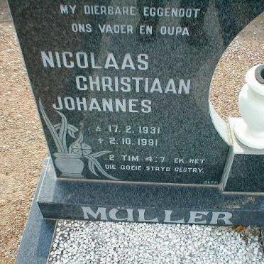 MÜLLER Nicholaas Christiaan Johannes 1931-1991