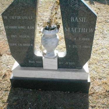 MATTHEW Basil 1946-1989