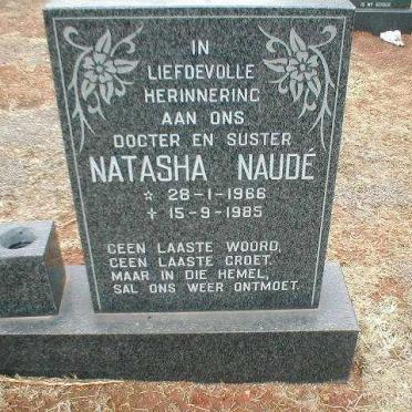 NAUDÉ Natasha 1966-1985