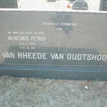 OUDSTHOORN Wilhelmus Petrus, van Rheede van 1925-1991