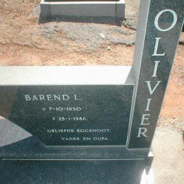 OLIVIER Barend L. 1930-1986