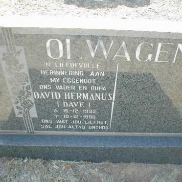 OLWAGEN David Hermanus 1933-1990