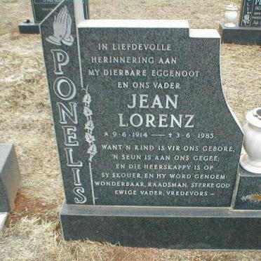 PONELIS Jean Lorenz 1914-1985