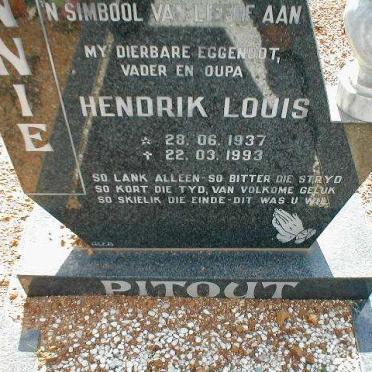 PITOUT Hendrik Louis 1937-1993