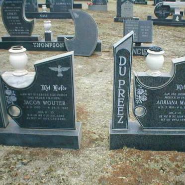 PREEZ Jacob Wouter, du 1910-1985 &amp; Adriana Maria 1910-1997