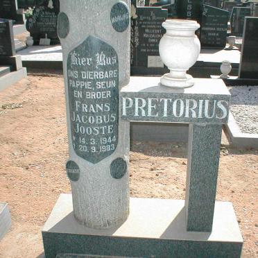 PRETORIUS Frans Jacobus Jooste 1944-1983