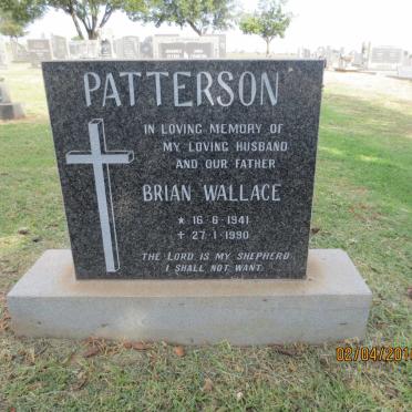 PATTERSON Brian Wallace 1941-1990