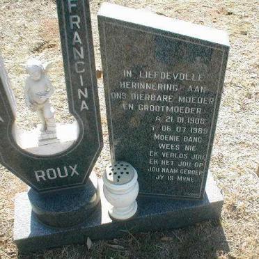 ROUX Cornelia Francina 1908-1989
