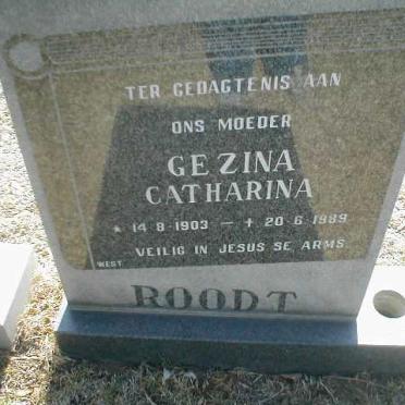 ROODT Gezina Catharina 1903-1989