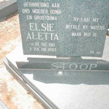 STOOP Elsie Aletta 1911-1993