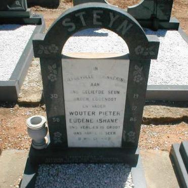 STEYN Wouter Pieter Eugene 1958-1986
