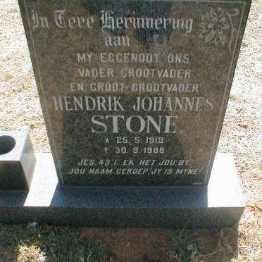 STONE Hendrik Johannes 1918-1988