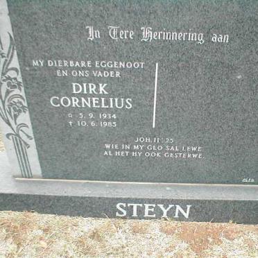 STEYN Dirk Cornelius 1934-1985