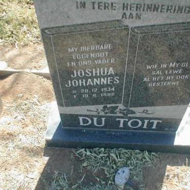 TOIT Joshua Johannes, du 1934-1986