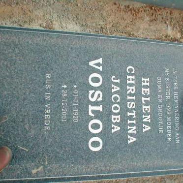 VOSLOO Helena Christina Jacoba 1920-2001