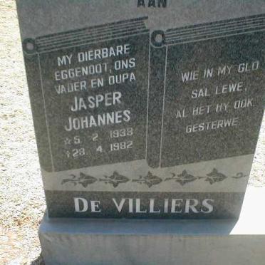 VILLIERS Jasper Johannes, de 1938-1982