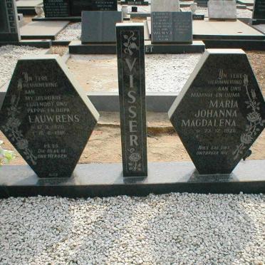 VISSER Lauwrens 1920-1981 &amp; Maria Johanna Magdalena 1925-