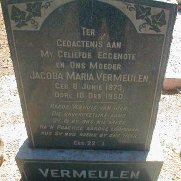 VERMEULEN Jacoba Maria 1873-1950