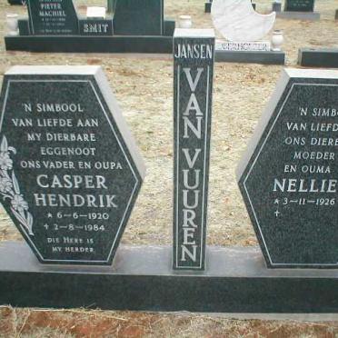 VUUREN Casper Hendrik, Jansen van 1920-1984 &amp; Nellie 1926