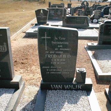 WIJK Fred J.B.D., van 1936-1982
