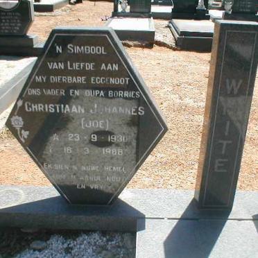 WHITE Christiaan Johannes 1930-1988