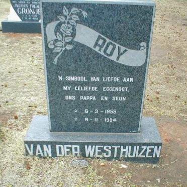WESTHUIZEN Roy, van der 1955-1984