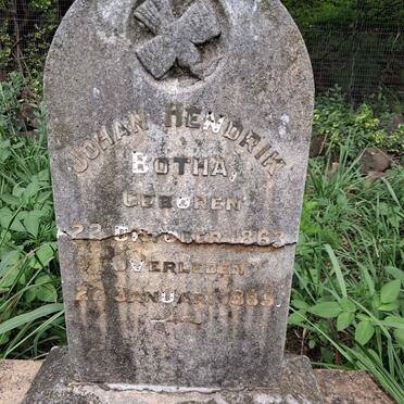 BOTHA Johan Hendrik 1863-1865