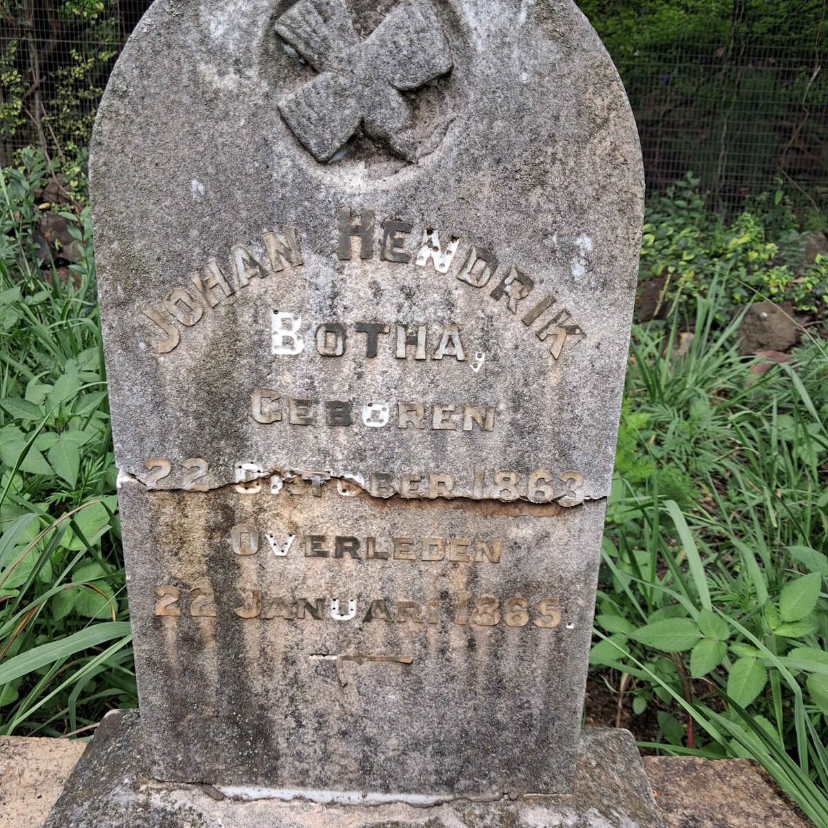 BOTHA Johan Hendrik 1863-1865