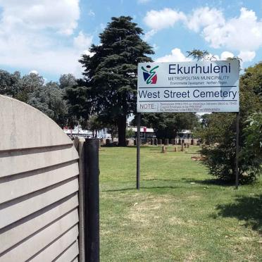 Gauteng, KEMPTON PARK, West Street cemetery