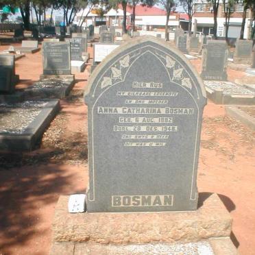 BOSMAN Anna Catharina 1882-1948
