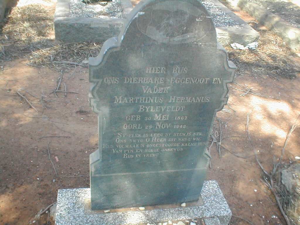 BYLEVELDT Marthinus Hermanus 1867-194?