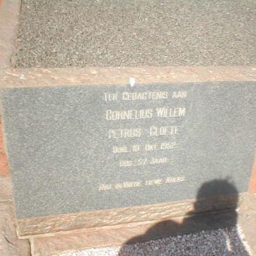 CLOETE Cornelius Willem Petrus 1895-1952