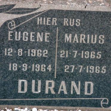 DURAND Eugene 1962-1964 :: DURAND Marius 1965-1965