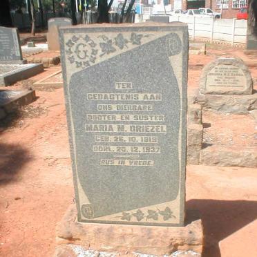 GRIEZEL Maria M. 1919-1937