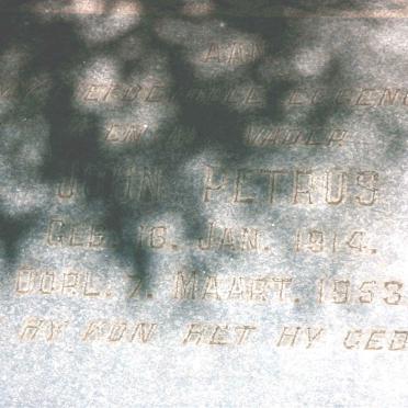 GELDENHUYS, John Petrus 1914-1953 