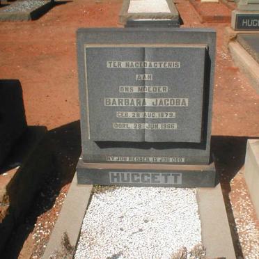 HUGGETT Barbara Jacoba 1879-1966