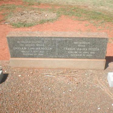 HOOGEN Francis, van der 1892-1966 &amp; Engela M.J. 1892-1952