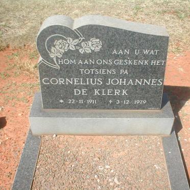KLERK Cornelius Johannes, de 1911-1979